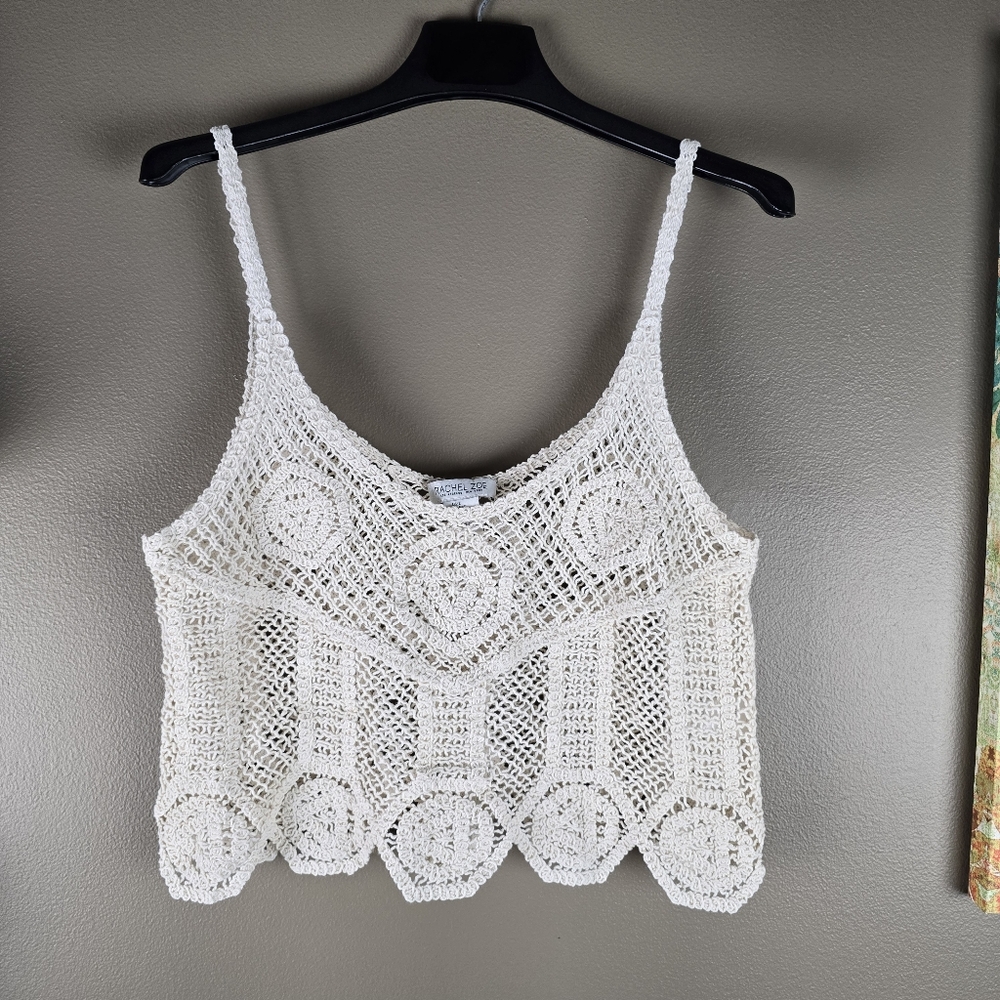 Rachel Zoe Crochet Tank Large - Picture 6 of 12